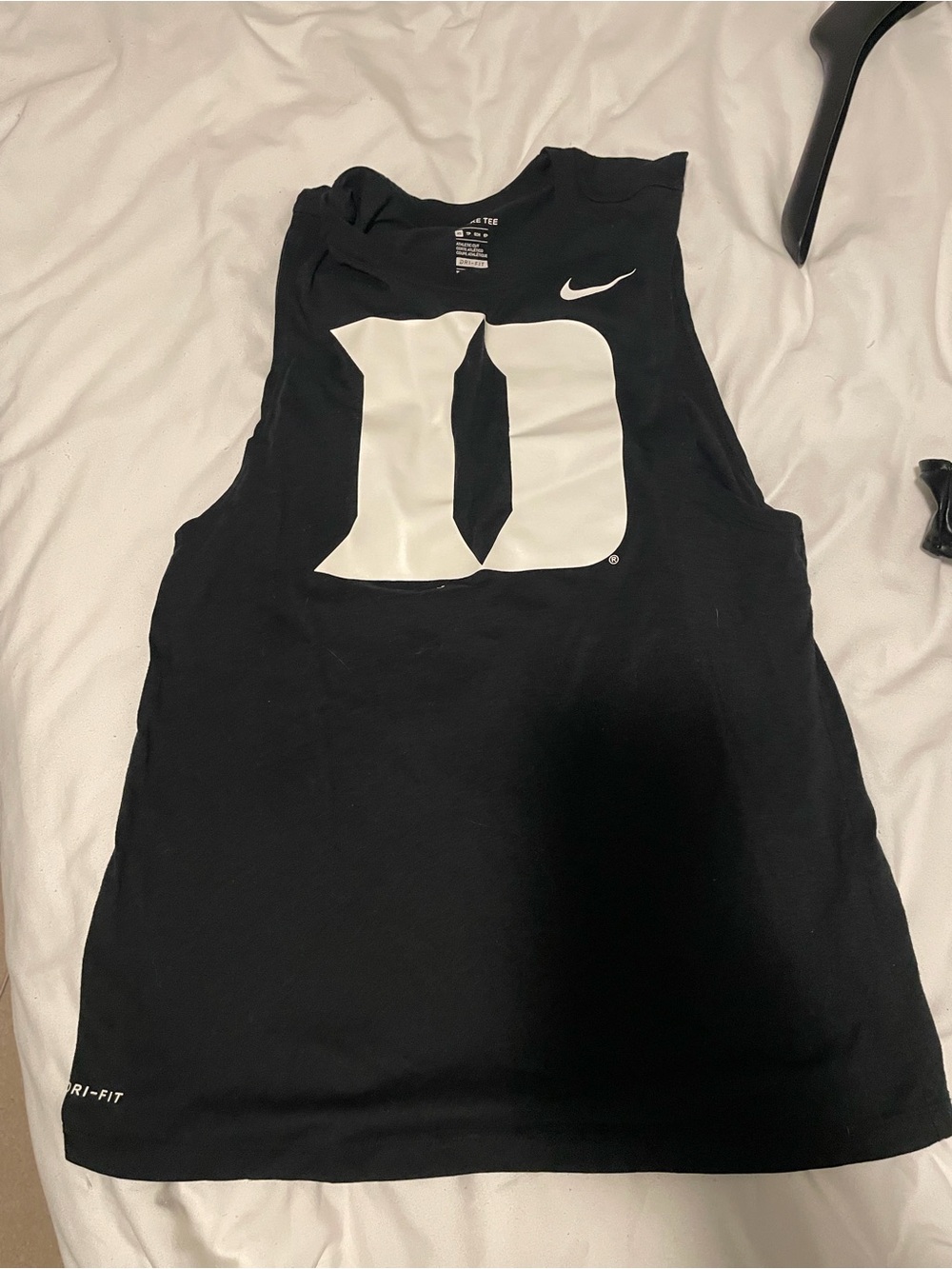 Nike Black Duke Graphic Muscle Tank Top Size S